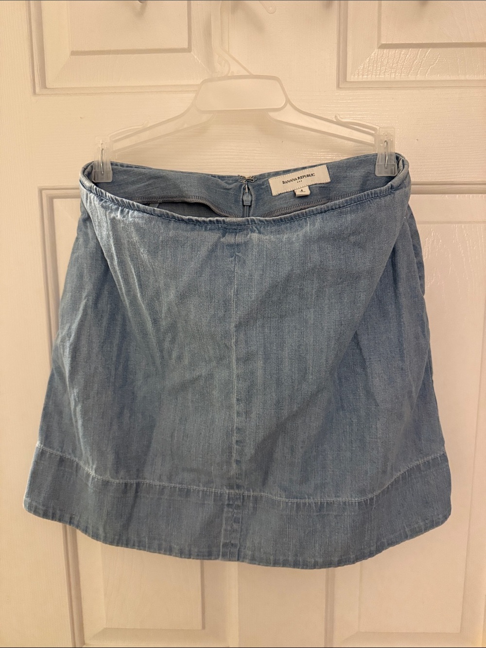Banana Republic Light Blue Denim Mini Skirt